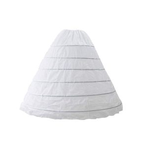 2 pcs Women's Crinoline Petticoat 6 Hoop Gown Half Slips Underskirt for Wedding Bridal Dress - White - Pack of 2 Ball Gown (for