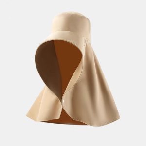 Fashion Outdoor Beach Hats UPF 50+ UV Sun Protection Wide Brim Shawl Breathable Face Neck Flap Cover Folding Sun Hat