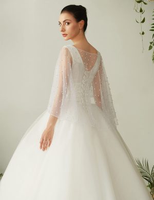 EllieHouse Womens Soft Tulle Bridal Scarf Evening Shawl Wedding Wraps CF40