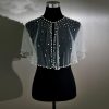 Pearl Shawl for Women, Soft Tulle Capes and Wraps for Evening Dress Wedding Party Bolero Cover Up