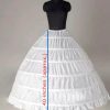 2 pcs Women's Crinoline Petticoat 6 Hoop Gown Half Slips Underskirt for Wedding Bridal Dress - White - Pack of 2 Ball Gown (for