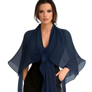 610UJuJf44L.jpg Chiffon Scarf,Soft Breathable Chiffon Shawls and Wraps,Silky Women's Hijab for Evening Dresses Wedding Bridal Scarves