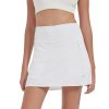 17" Women's Premium Cooling Silky Tech Nylon Athletic Skort with Pockets for Golf Tennis Workout and Casual Wear