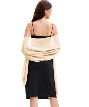 615G4uMqXL.jpg Women's Shawls and Wraps for Evening Dress Chiffon Shawl Soft Elegant Silky Pashmina Wedding Bridal Scarf