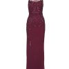 Women's Beaded Column Long Dress