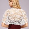 Women's Lace Appliques Shawls Wedding Bridal Cape Shoulder Covers Bolero