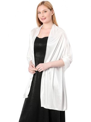 Women Chiffon Shawls and Wraps for Evening Dresses, Elegant Soft Sheer Chiffon Stole Bride Wedding Scarf