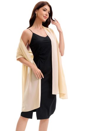 61DiwYlu3NL.jpg Women's Shawls and Wraps for Evening Dress Chiffon Shawl Soft Elegant Silky Pashmina Wedding Bridal Scarf