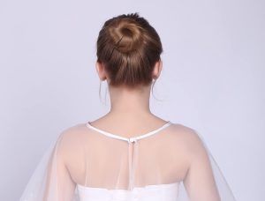 Women Lace Shawl Wrap for Bride with Embroidered Lace Tulle Wedding dress cover up