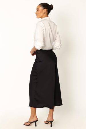 Women's Nellie Satin Midi Skirt