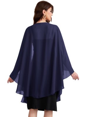 Chiffon Shawls and Wraps Wedding Party Shawl Scarf for Women Bridal Evening Dress on Special Occasion Dresses