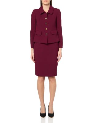 Women's Five Button Blazer & Skirt, 2pc Set