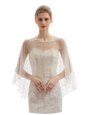 EllieHouse Womens Soft Tulle Bridal Scarf Evening Shawl Wedding Wraps CF40