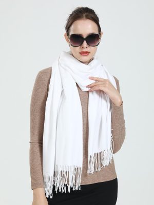 Womens Large Soft Wedding Evening Pashmina Shawls Wrap Scarfs