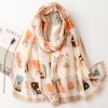 Boho Scarf for Women Lightweight Floral Printed Scarves Fashion Wrap Shawl for All Seasons