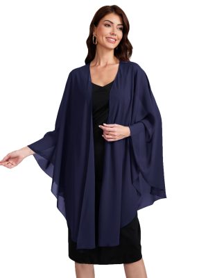 Chiffon Shawls and Wraps Wedding Party Shawl Scarf for Women Bridal Evening Dress on Special Occasion Dresses