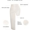 Midi Skirts for Women Lace Shapewear Split Satin High Waisted Bodycon Long Skirt Built-in Tummy Control
