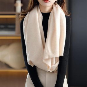 61nYngsvOOL.jpg Faux Cashmere Warm DualPurpose Shawl Scarf Cardigan Women's Winter Soft Lightweight Shrug Wraps with Sleeves