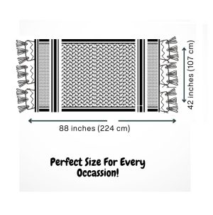 Men’s Shawl Winter Mens Scarf Keffiyeh Shemagh Cashmere Feel Scarves – Warm, Soft, Fashion Scarf for Men Gifts