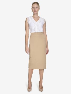 Women's Midi Ponte Skirt