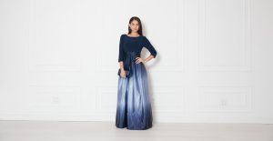Women's Long Satin Mother of The Bride Dress with Pockets, Formal Party Gown (Petite and Regular Sizes)