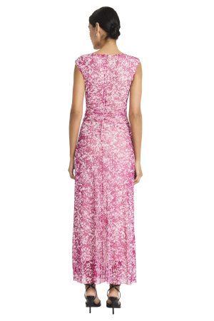 Women's Side Draped Midi Dress