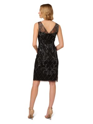 713JqbPlboL.jpg Women's Beaded Sheath Dress