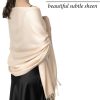 Soft Silky Pashmina Scarf for Women – Shawl Wrap for Evening Dresses, Bridesmaids, Weddings & Everyday Wear