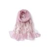 Women Silk & Wool Long and Large Scarf Shawl Wrap For Evening Dress