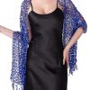 7188Po9RyXL.jpg Elerevyo Women Sequin Shawls and Wraps for Evening Dresses, Fringed Sparkly Dressy Scarf for Wedding Party