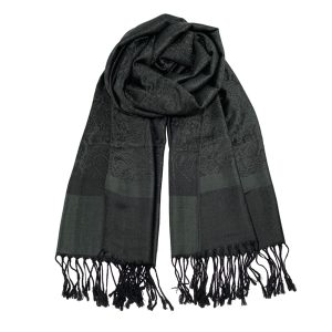Two Tone Silky Paisley Pashmina Shawl Wraps for Women Jacquard Pashminas Wrap Rave Scarf Soft