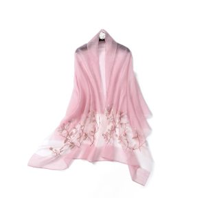 Women Silk & Wool Long and Large Scarf Shawl Wrap For Evening Dress