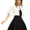 Women's Soft Chiffon Shawl Wraps Shrug for Evening Dress Wedding Cape Bolero Flapper Cover Up
