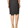 Women's Classic Fit Straight Lux Suit Skirt (Regular and Plus Size)