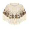 Women's 1920s Shawl Wraps,Sequin Beaded Flapper Evening Shawls for women formal/Party/Wedding/Formal/Harlem night