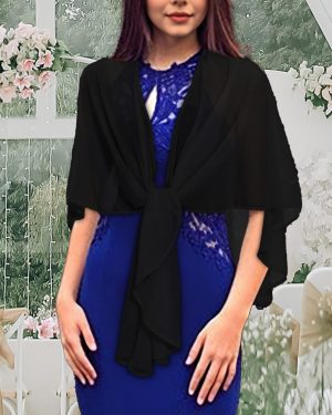 Shawls and Wraps for Evening Dresses Sheer Womens Chiffon Scarf Wedding Bridal Cover Up