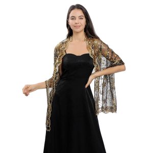 Sequin Lace Shawl Wrap, Evening Formal Sheer Shawls for Women Dressy Cover Up, Girls Wraps and Shawls