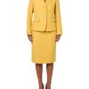 Women's Three Button Blazer & Skirt, 2pc Set