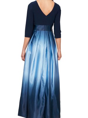 Women's Long Satin Mother of The Bride Dress with Pockets, Formal Party Gown (Petite and Regular Sizes)