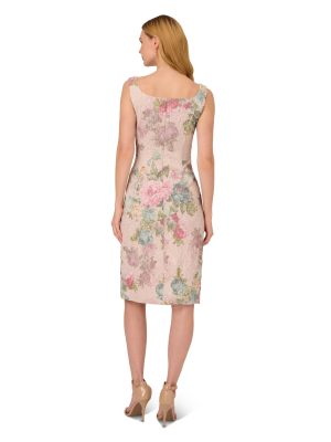 71UYAVOfUGL.jpg Women's Floral Matelasse Dress