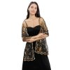 Sequin Lace Shawl Wrap, Evening Formal Sheer Shawls for Women Dressy Cover Up, Girls Wraps and Shawls