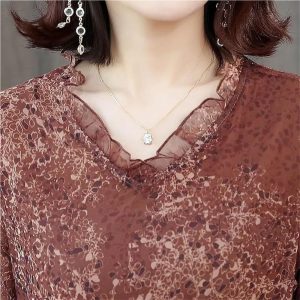 Women's Plus Size Floral Mesh Midi Dress Slimming Wedding Guest Party Dresses