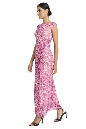 Women's Side Draped Midi Dress