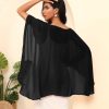 Chiffon Sheer Shawl Wraps Women's Girls Shrug for Evening Dress Wedding Cape Cover Up 1920s Shawl