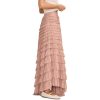 Women's Tulle Ruffle Maxi Skirt