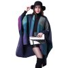 Pashmina Shawls and Wraps, Warm Knit Ruana Ponchos for Women, Open Front Cardigan Shawl Poncho Sweater Women
