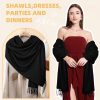Scarf For Women Shawl Wraps For Women Solid Colour Warm Scarf For Women Large Scarf Pashmina Shawls and Wraps