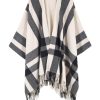 Women's Travel Plaid Shawl Wrap Open Front Poncho Cape for Fall Winter