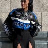 Men's Motorcycle Jacket Moto Bomber Lightweight Varsity Jacket Women Vintage Coats