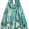 Reversible Soft Cashmere Feel Scarf Large Shawl Wrap Double-side Art Print Warm Pashmina Klimt Van Gogh Gifts